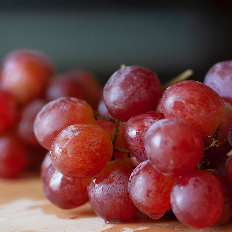Red Grapes with Seed