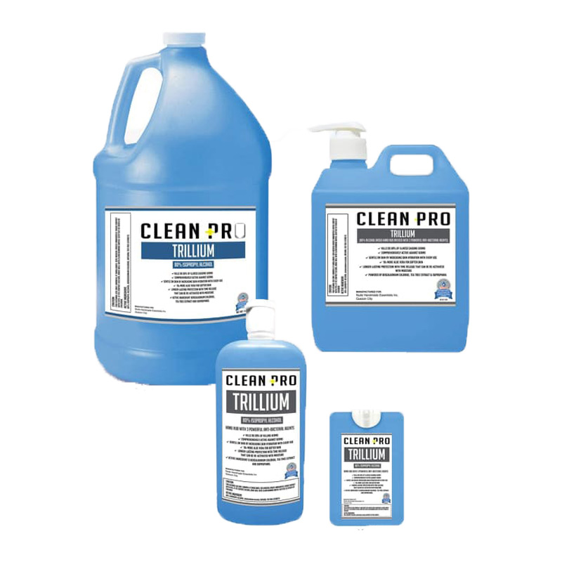 Clean Pro Trillium 80% Isopropyl Alcohol