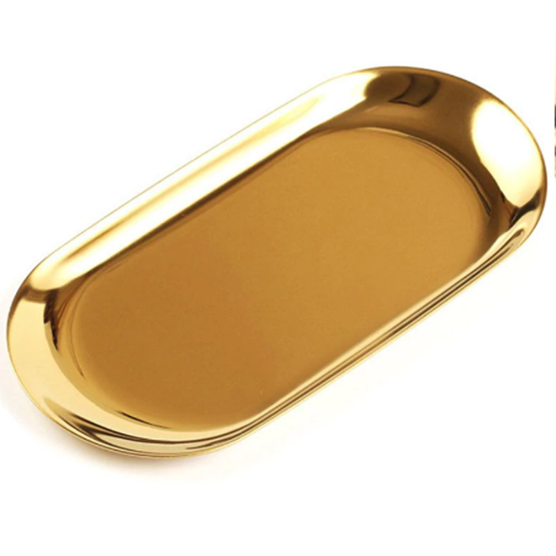 Trustrade – Gold Oval Plate