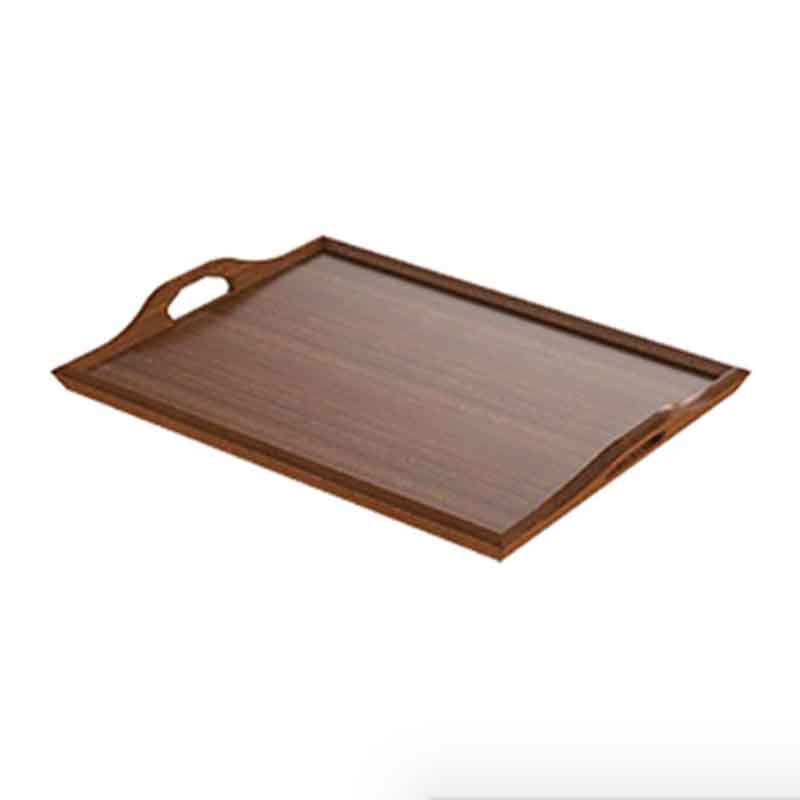 Craster – IN-ROOM DINING Mahogany Jersey Butler Tray