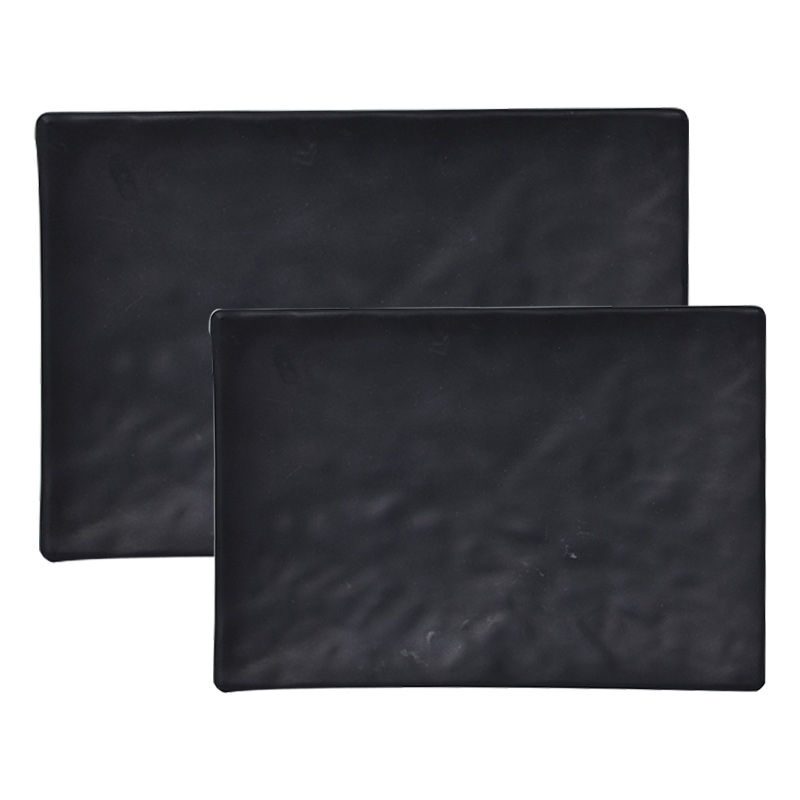 Melawares Zen Black Rectangular Teriyaki Plate