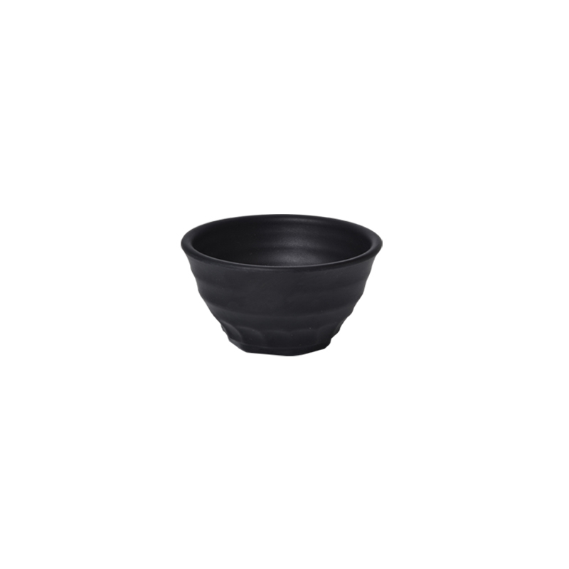 Melawares Zen Black Round Screw Bowl 4″