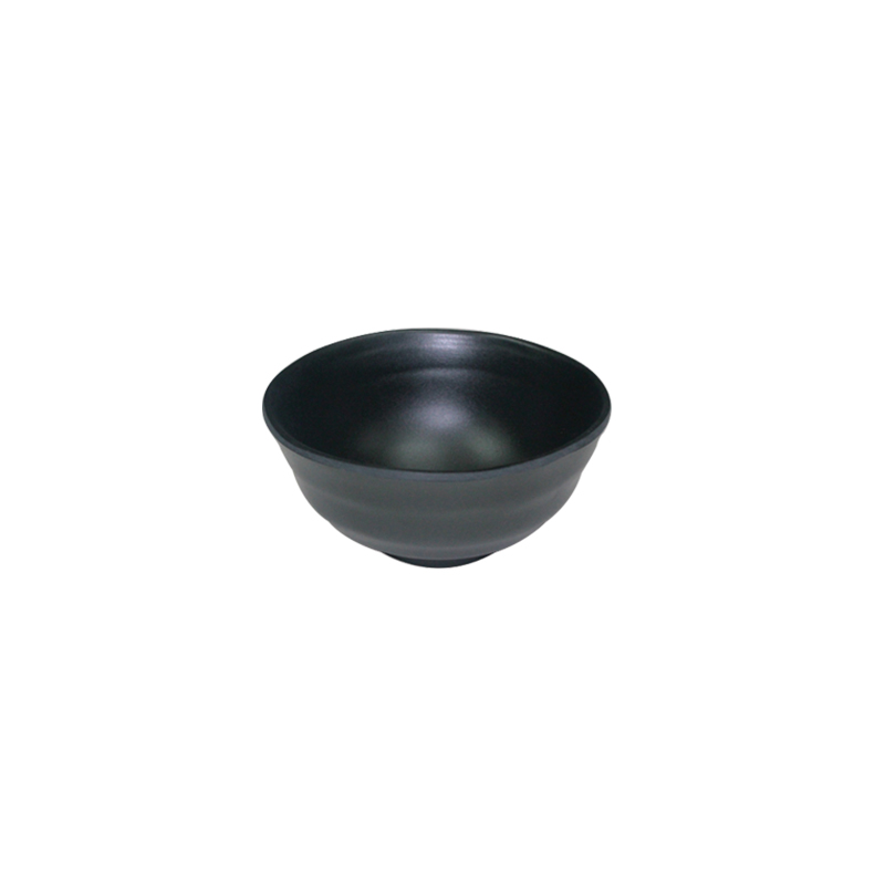 Melawares Zen Black Round Rice Bowl 4.5″