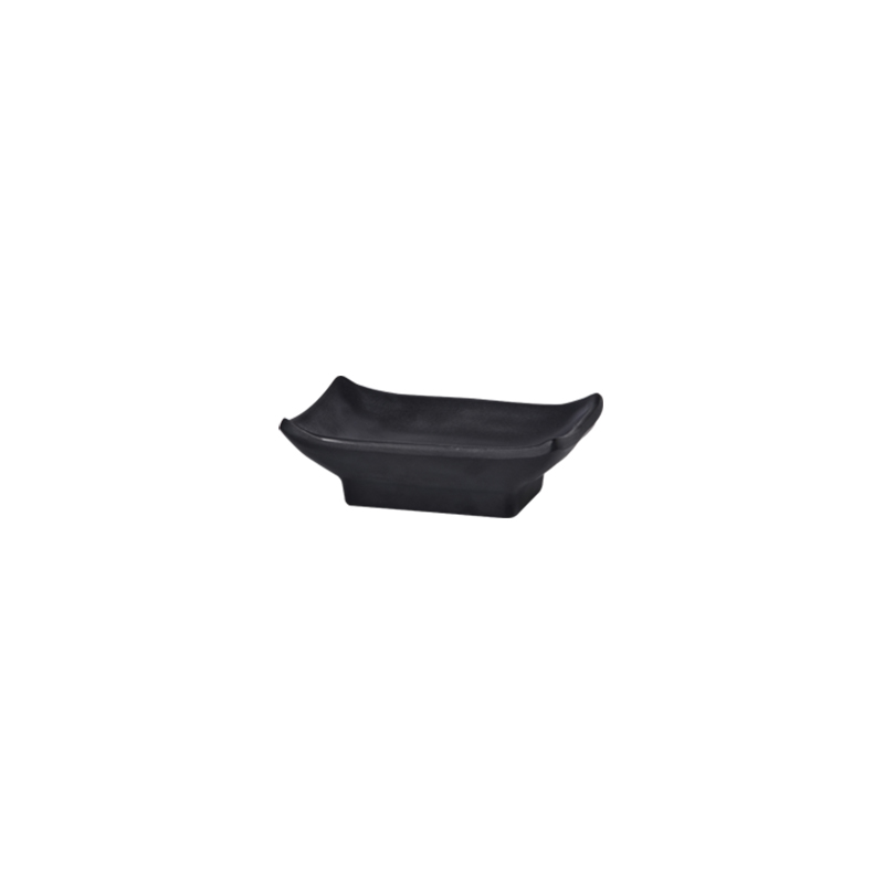 Melawares Zen Black Rectangular Sauce Dish 4″