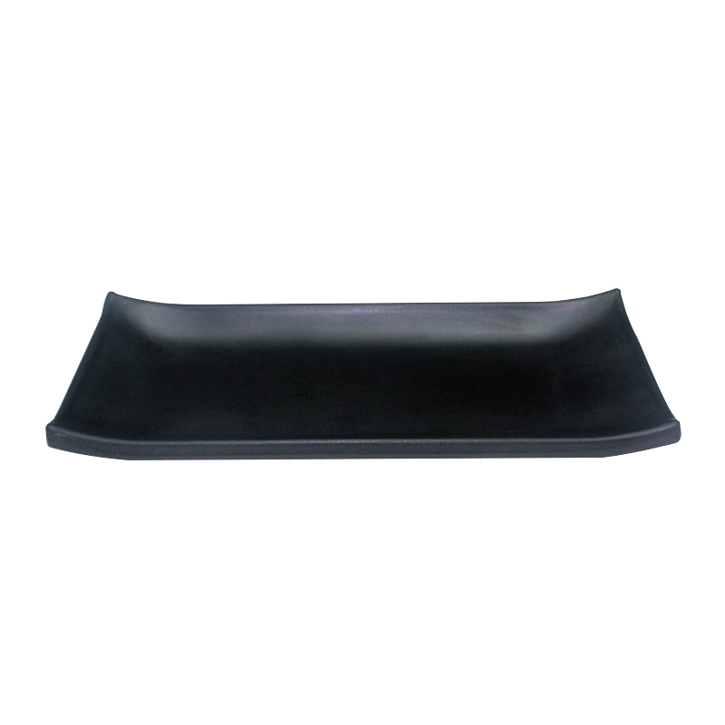 Melawares Zen Black Rectangular Teriyaki Dish 9″