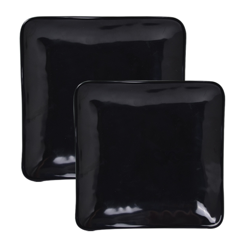 Melawares Zen Black Glossy Square Plate