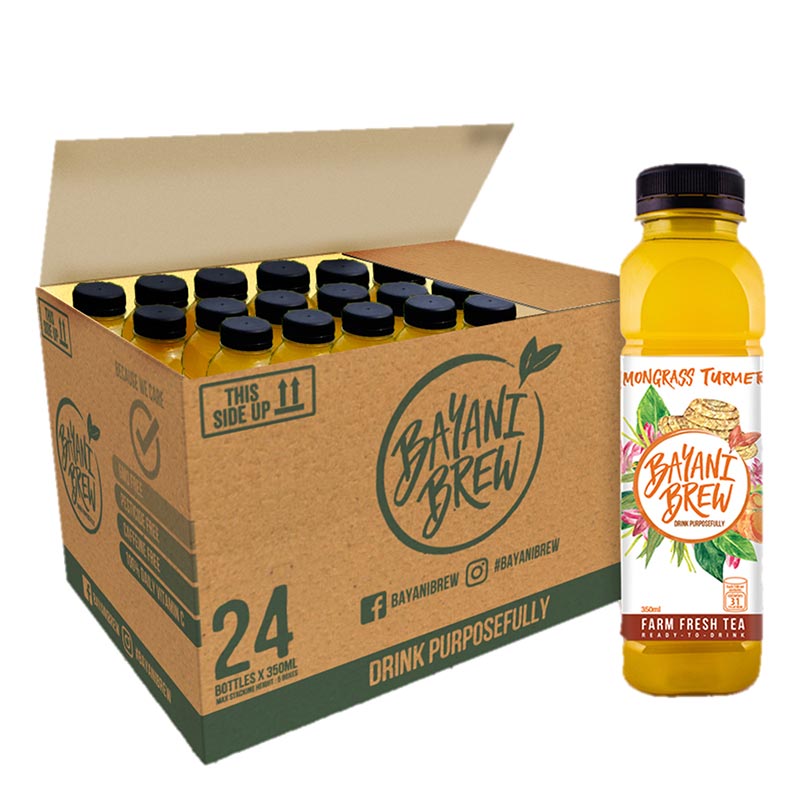 Bayani Brew Lemongrass Turmeric 1 Case (24 bottles)
