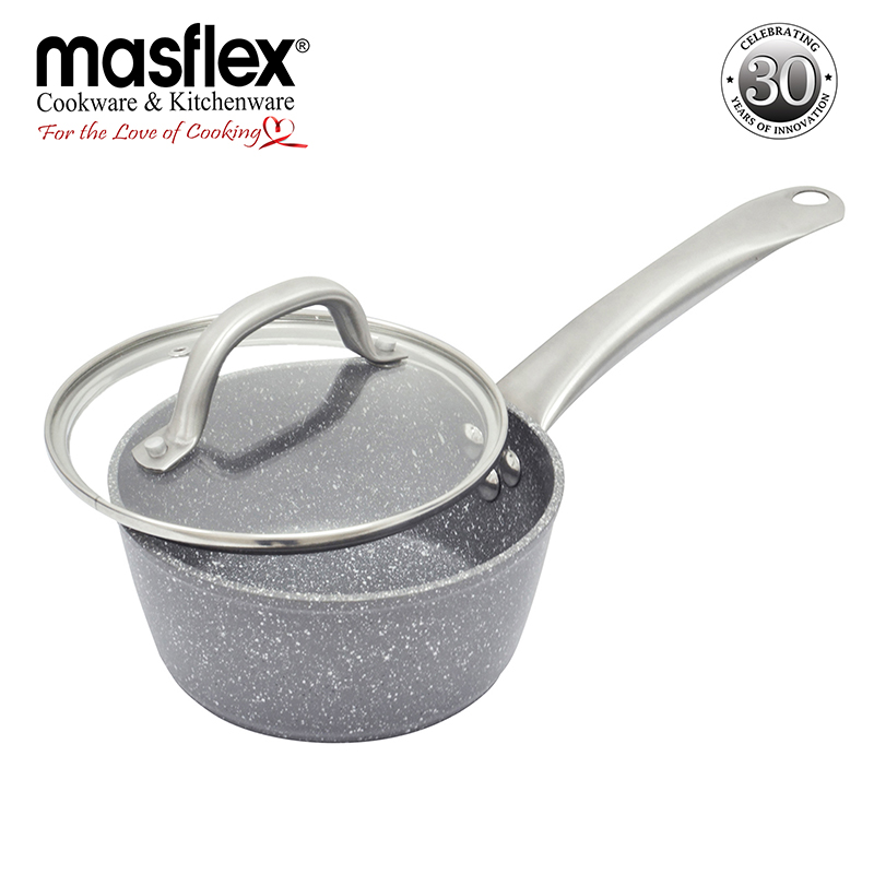 Masflex – Aluminum Non-stick Stone Forged Saucepan With Lid