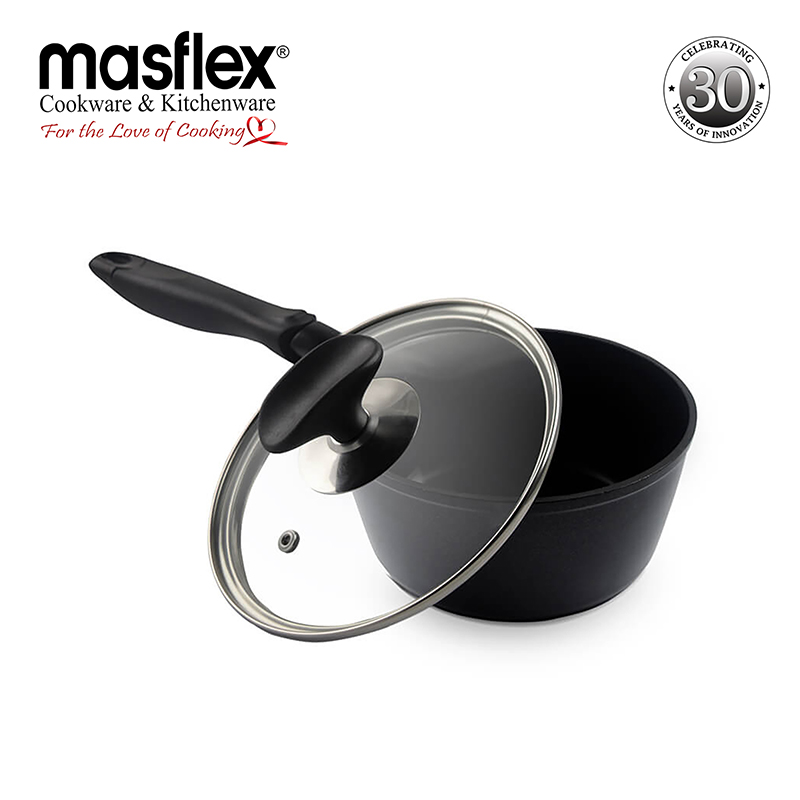 Masflex – Aluminum Non-Stick Diamond Saucepan with Lid