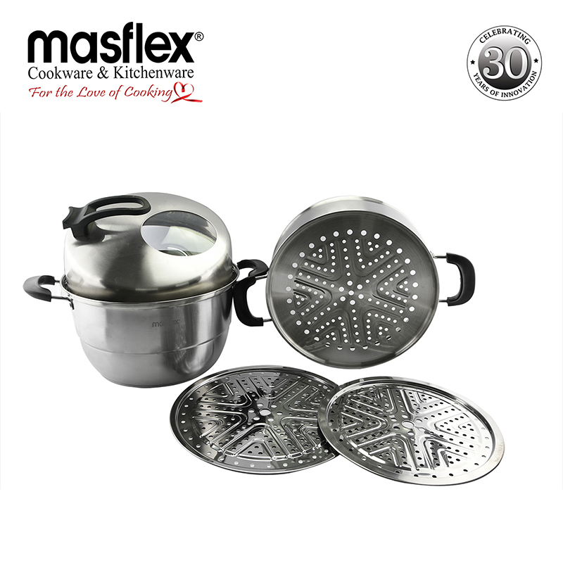 Masflex – 3-layer Stainless Steel Steamer